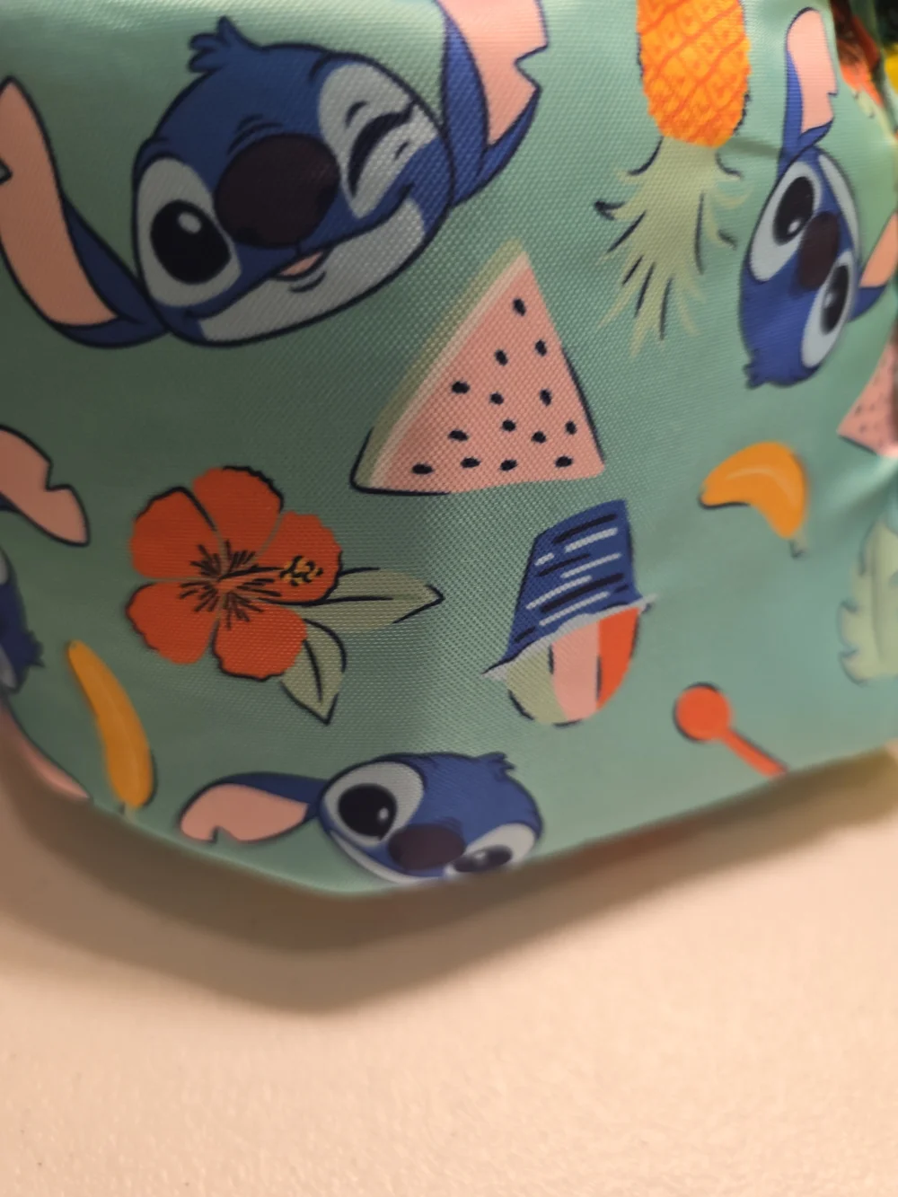 Kids Swim Arm Float with Yellow Center and Teal Print